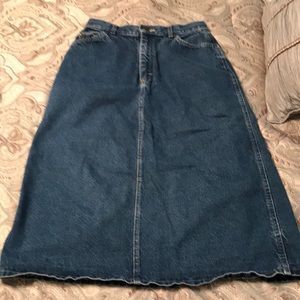 Lee Women’s Jean Skirt Sz 12 Excellent Condition